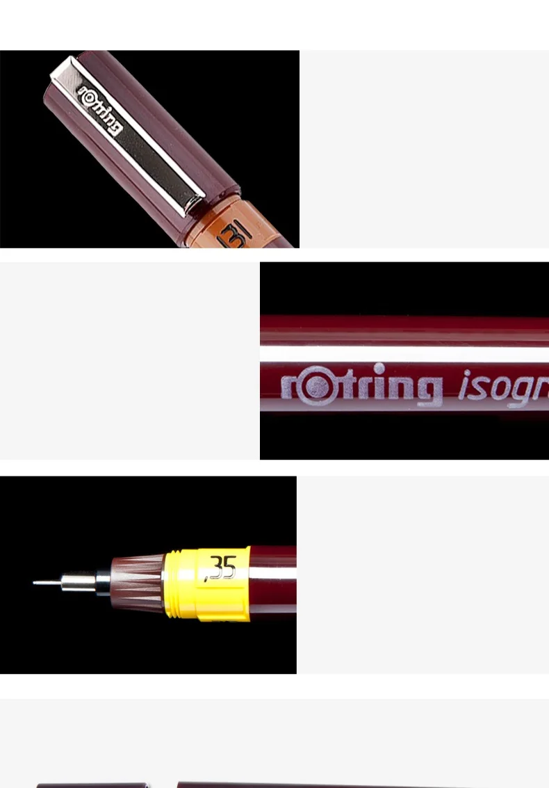 Rotring изограф пористые ручки 0,1 мм-1,0 мм ручка для рисования иглы крюк линия ручка 1 шт./лот