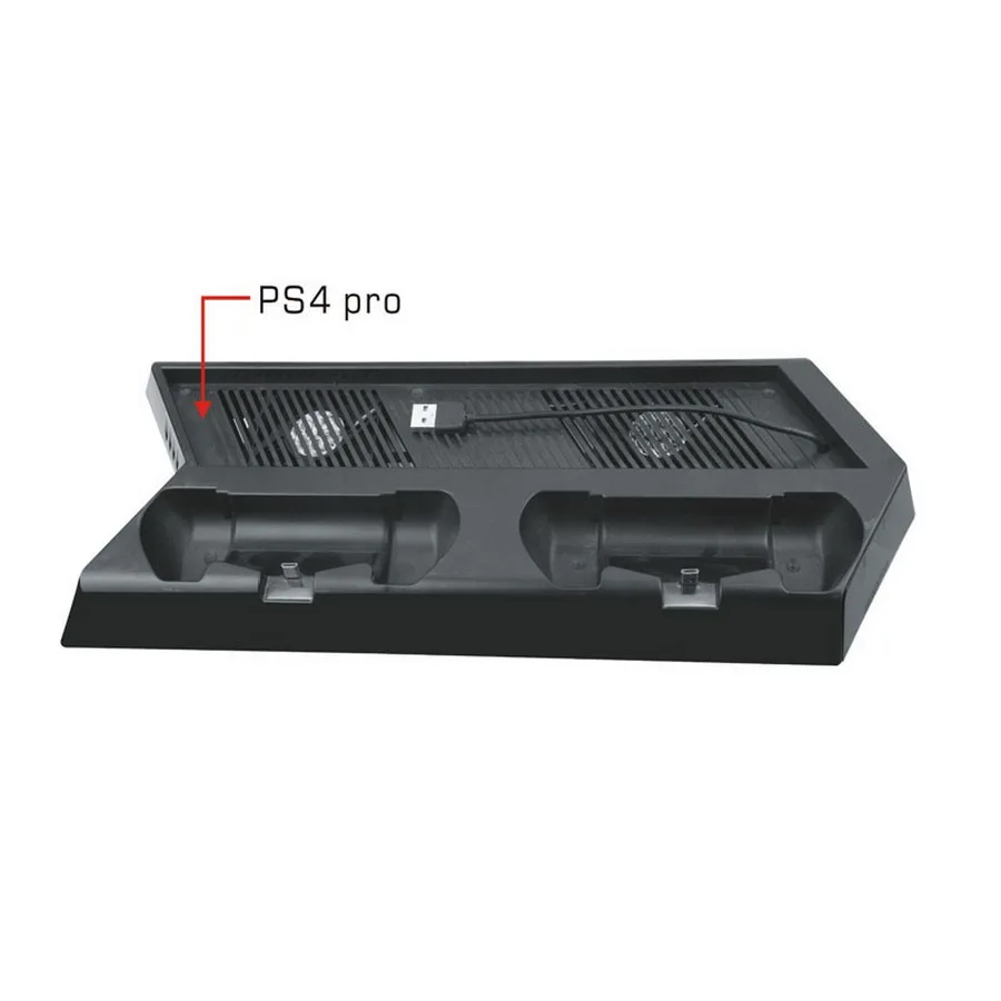

20pcs Newest Design Mutilfunction Cooling Fan Cooler Vertical Stand for PS4 slim Console Cooler with Dual Charging Station