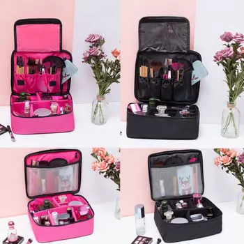 

Hot Durable 2 Colors Travel Cosmetic Makeup Toiletry Case Bag Wash Organizer Storage Pouch Handbag New