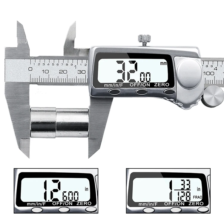 Цифровой штангенциркуль 0-150 мм 0,01 мм из нержавеющей стали с защитой от пыли и масла