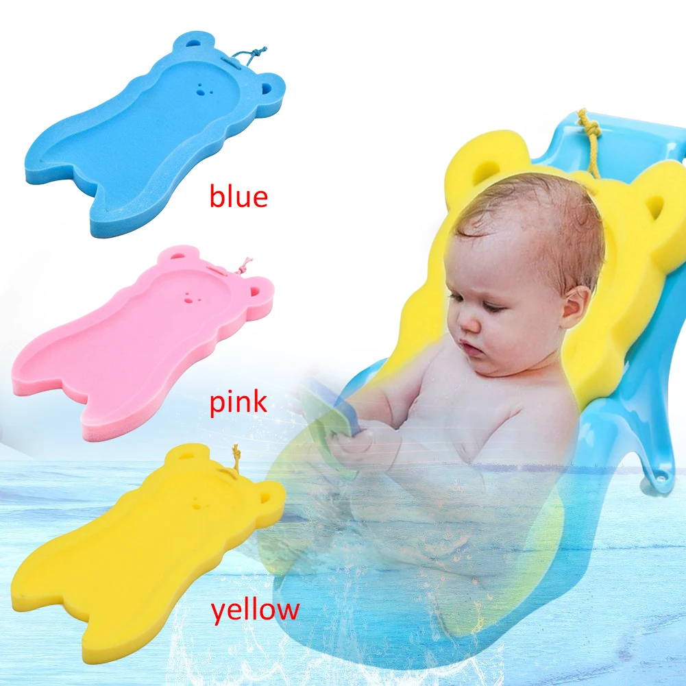 Противоскользящая губка для новорожденных детская ванночка подушка для купания детей детский душ уход за малышом