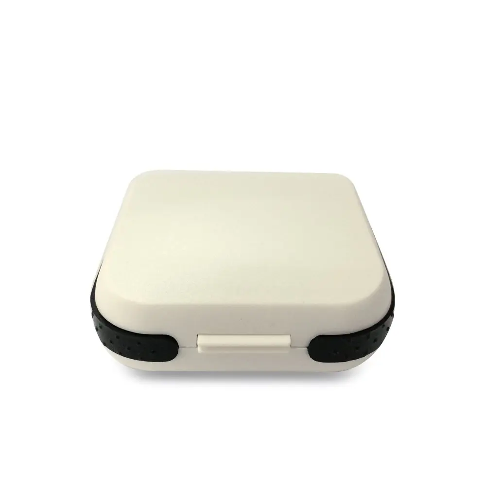 2 в упаковке) чехол для хранения слухового аппарата маленький-коробка для переноски слуховых аппаратов жесткий держатель для CIC, ITC ABS белый