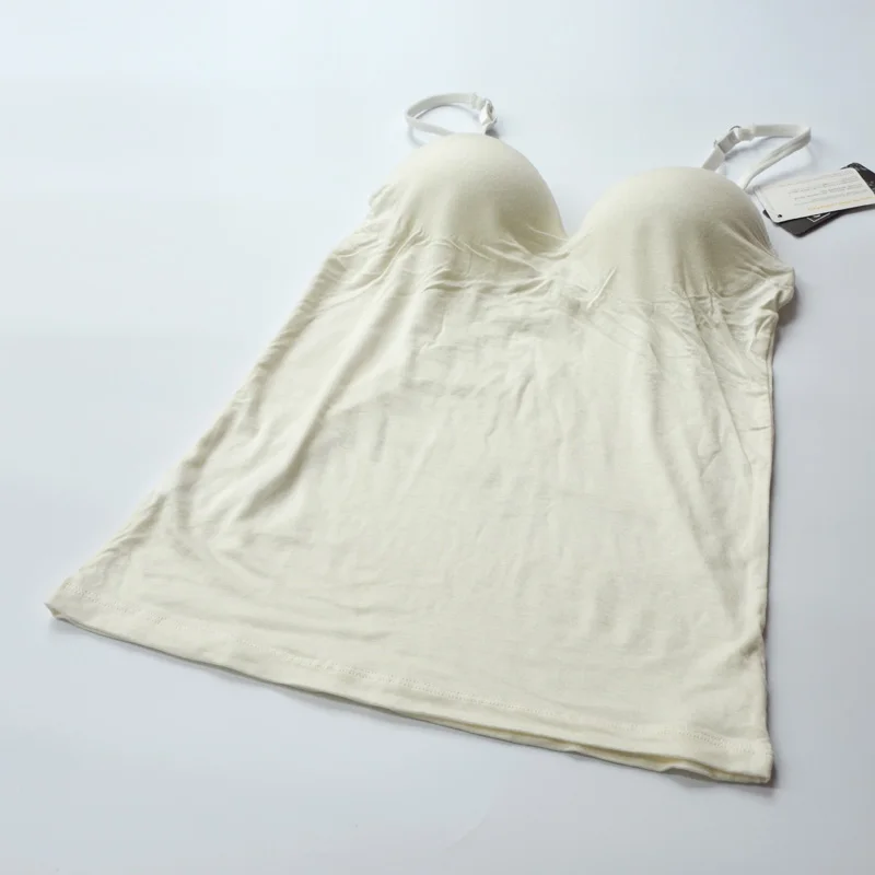 Dorislen женские топы модал регулируемый ремень Camisole мягкий Camis спальная одежда - Цвет: white