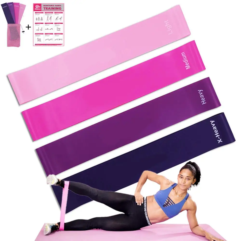 

Resistance Bands Set Elastic Latex Loop Gum Expander Training Bands for Fitness Yoga Pilates Stretching Workout Physical Therapy