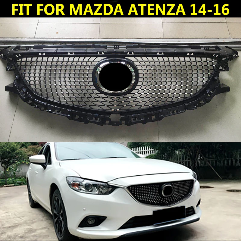 

Car Accessories front ABS grill Car style ABS Diamond racing grill grille For MAZDA 6 Atenza 2014 2015 2016