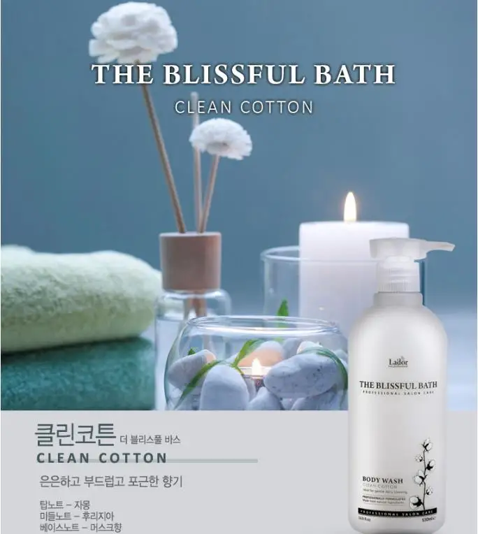 LADOR The Blissful Bath 530 мл гель для душа для тела аромат Aqua Shiny Cmotth чистая кожа отбеливающий лосьон для душа чистые поры 1 шт