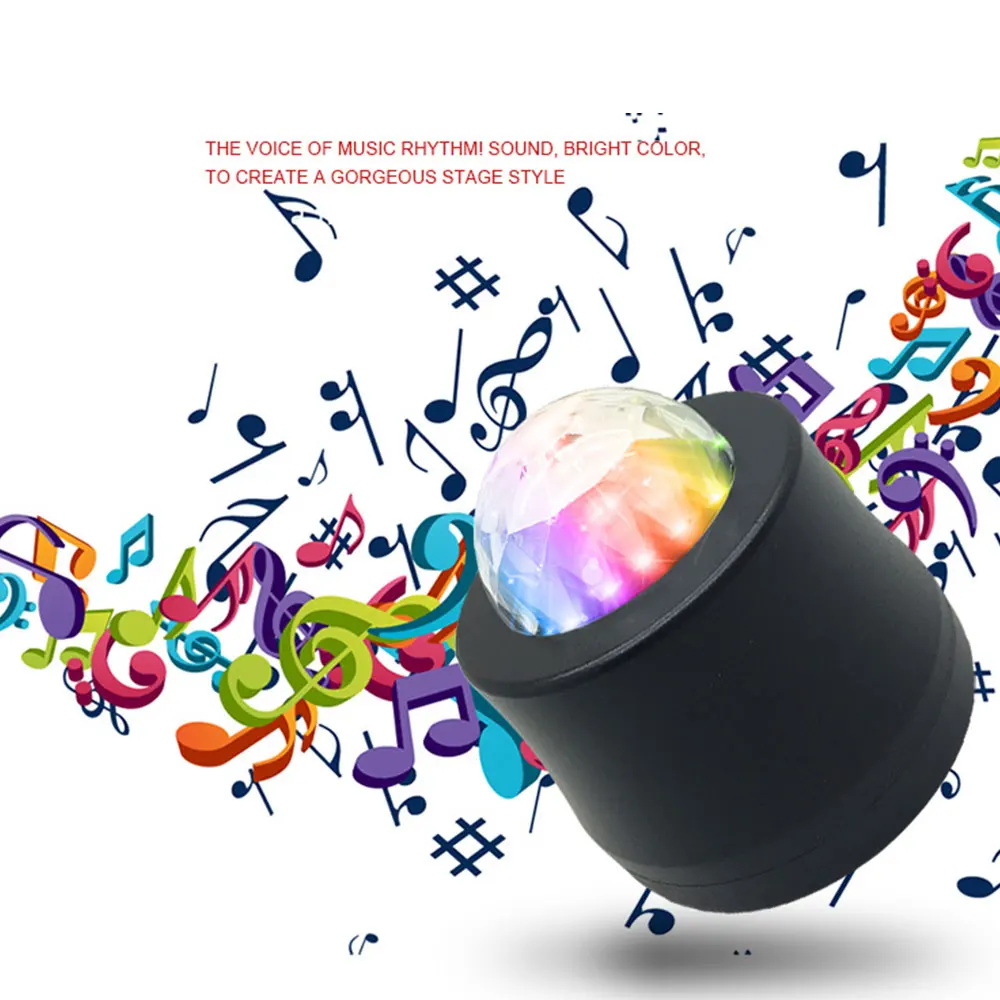 USB мощность светодиодный светильник-шар для дискотеки музыкальный контроль шар сценический эффект звуковой светильник s поставка DJ волшебный проект лазерный вечерние светильник s