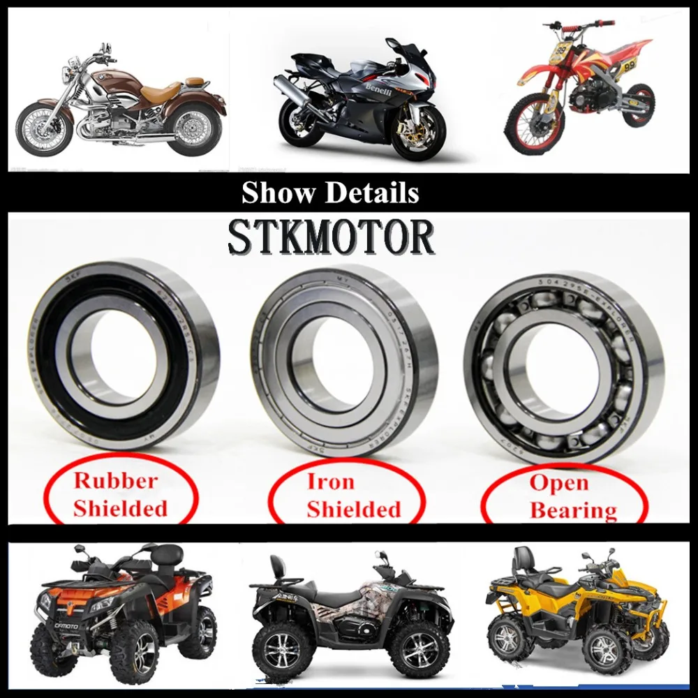 6004LU Wheel Axle Ball Bearings for 50cc ATV Quad Pocket Mini Bike Go Kart Scooter Moped JOG 50 6004LU Wheel Axle Ball Bearings for 50cc ATV Quad Pocket Mini Bike Go Kart Scooter Moped JOG 50
