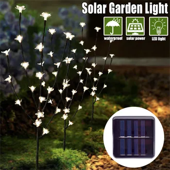 

2019 new products Stylish Branch Tree Twig Leaf Solar Outdoor Garden 60 Warm White LED Lights 3Pcs household products Low price
