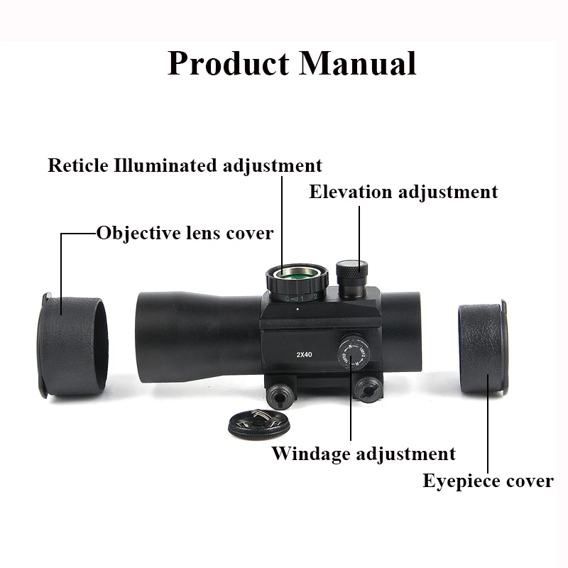 B BESTSIGHT 2x40 голографический прицел тактический зеленый красный точечный прицел охотничьи прицелы подходит 11 мм/20 мм рейку