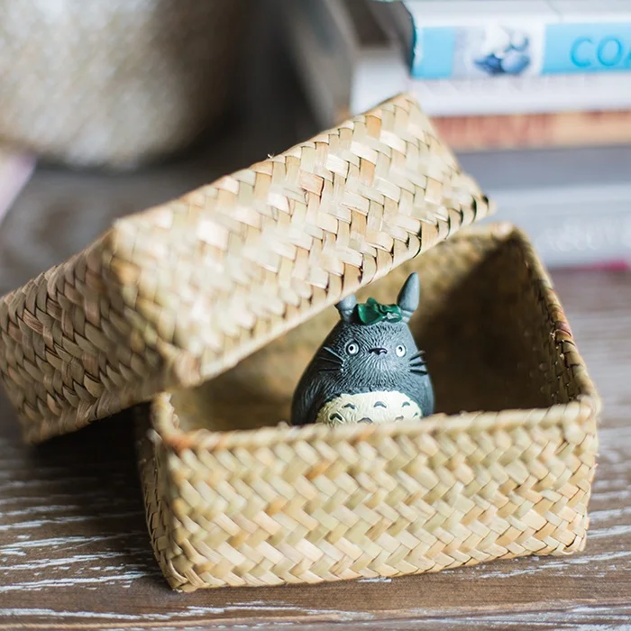Zakka натуральные морские водоросли корзины ручной работы для хранения корзина с