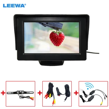 

LEEWA 4.3" TFT LCD Stand-alone Monitor With Rear View Parking Backup Camera + 2.4G Wireless Module + Cigarette Lighter