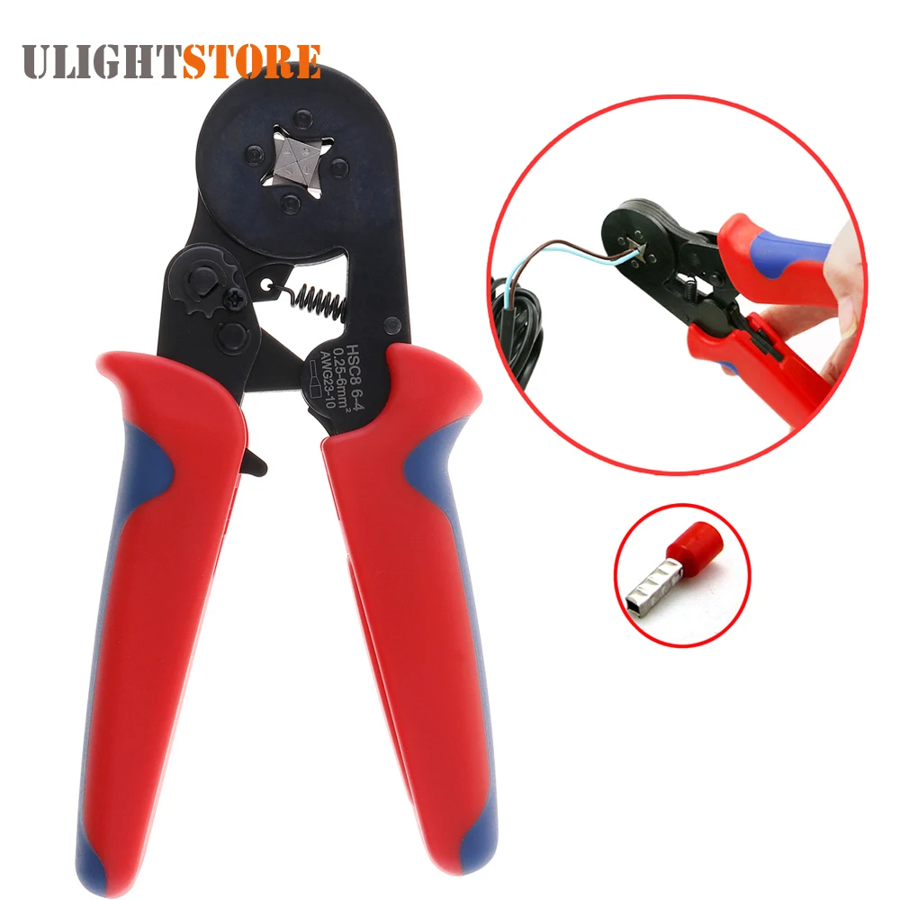Mini type Adjustable Crimping Pliers Carbon Steel Terminals Cable Wire Cutting Crimping Hand