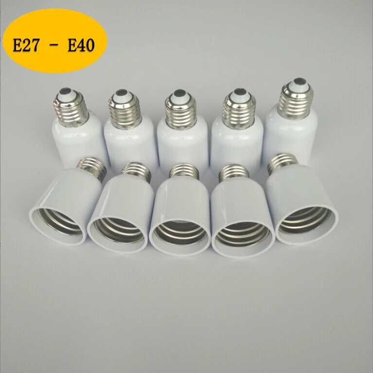 10pcs E27 To E40 Light Bulb Lamp Holder Socket Adapter Converterin