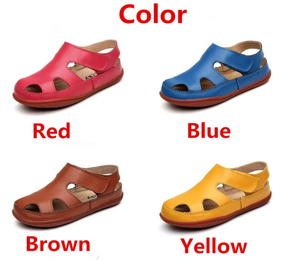 Children's leather sandals-15