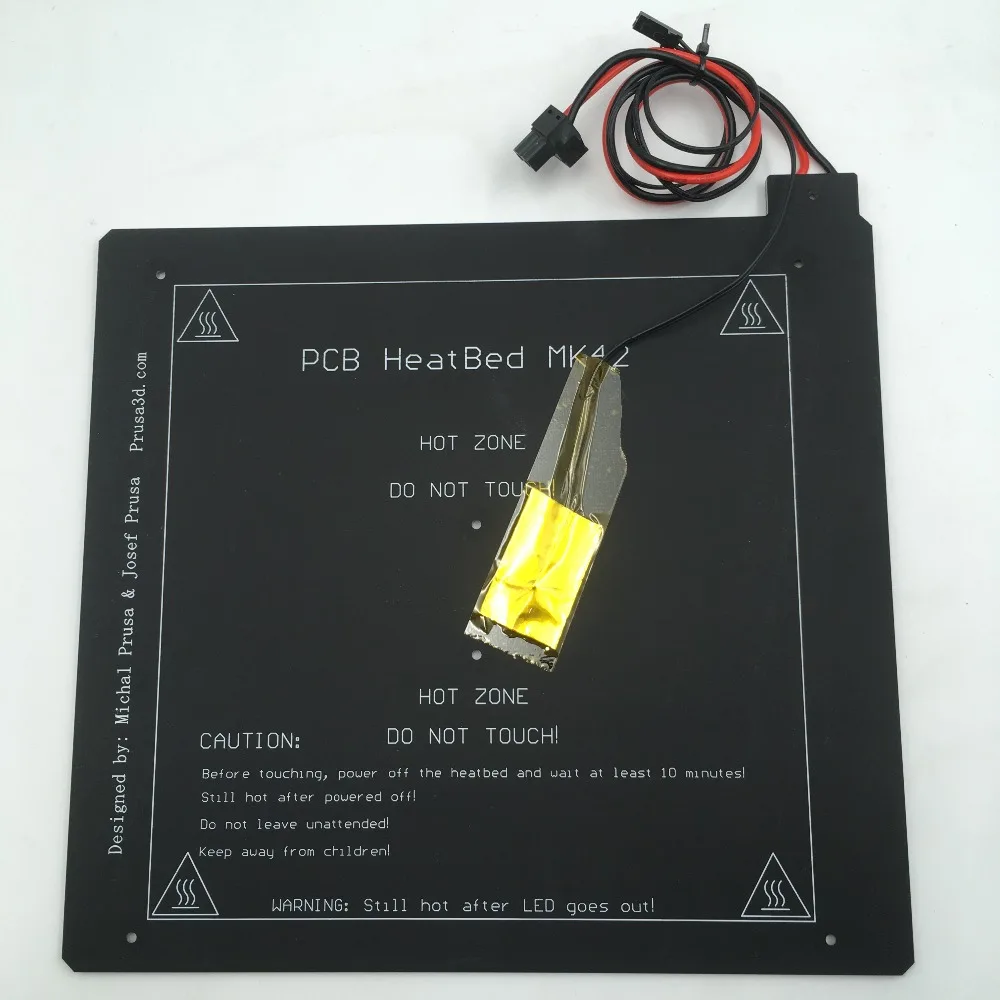 Reprap Prusa i3 MK2 MK2S 3d принтер кровать с подогревом с пей лента PCB heatкровать клон совместим с мини-Рамбо 1.3a