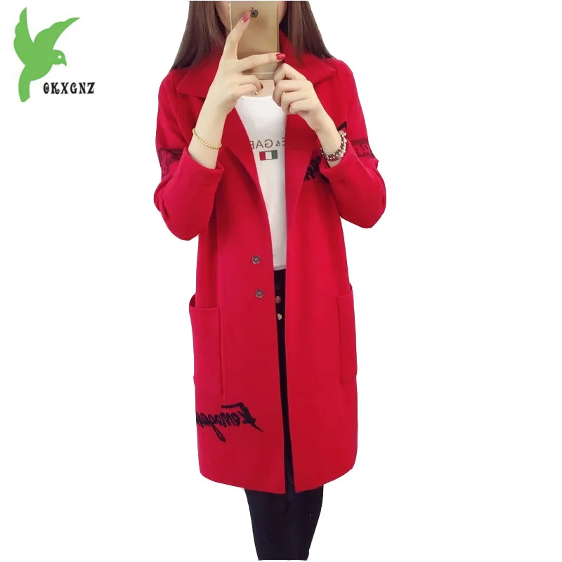 ^Cheap New Spring Autumn Winter Women Knitted Sweater Cardigan Plus Size Fashion solid Color Thick Medium Long Elegant Coat OKXGNZ A873 ^Cheap New Spring Autumn Winter Women Knitted Sweater Cardigan Plus Size Fashion solid Color Thick Medium Long Elegant Coat OKXGNZ A873