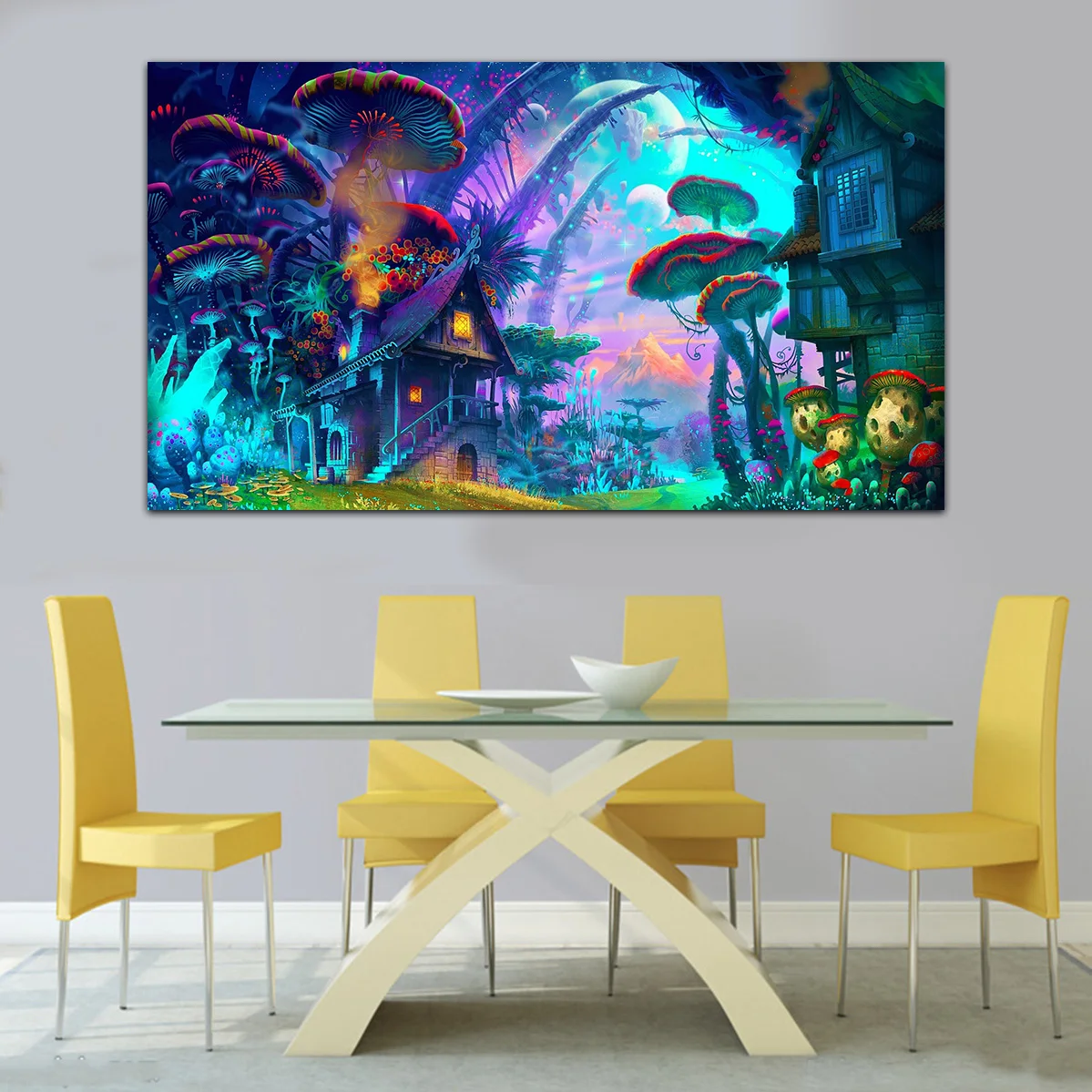 Вселенная плакат своими руками рамка Psychedel Trippy художественные плакаты и картина