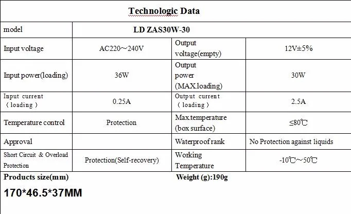 30W DATA