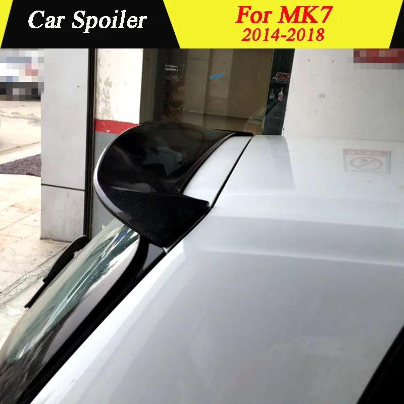 

Car tail wing decoration For Volkswagen Golf 7 VII MK7 2014 2015 2016 2017 2018 Carbon Fiber Black Rear Trunk Spoiler