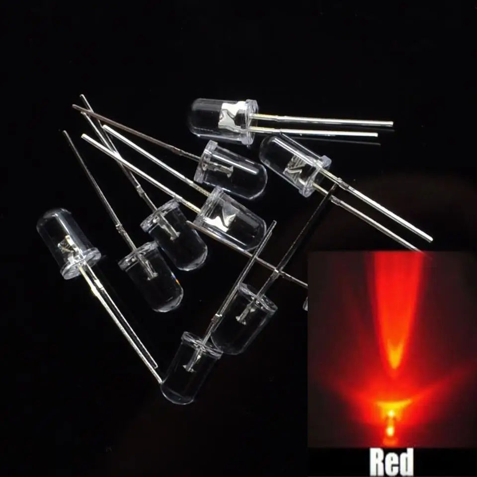 

100pcs/ NEW 3mm Round Super Bright red LED light Diode Kit for Arduino UNO