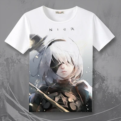 Новая игровая футболка NieR Automata 2B NieR:Automata мужские и женские топы футболки TX028|t shirt