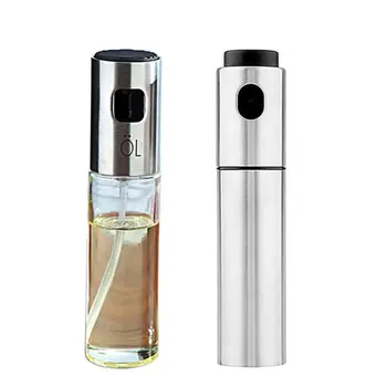 

2Pcs Oil Sprayers Portable Stainless Steel Glass Barbecue Marinade Spray Bottles Cooking Vinegar Sprayers BBQ Oil Spray Bottle