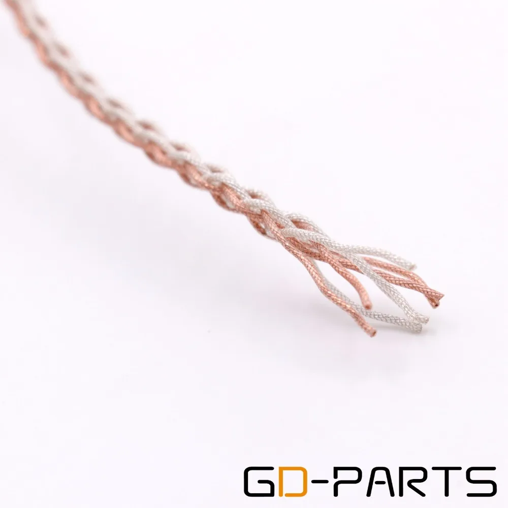 GD-PARTS высокое качество OCC 6N OCC+ Платиновый DIY провода кабель для HIFI аудио усилитель наушников динамик CD плеер RCA x1m