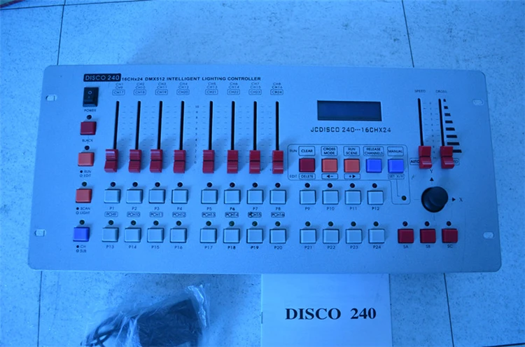 

Hot sale 240 DMX controller, for stage lighting 512 dmx console DJ controller equipment