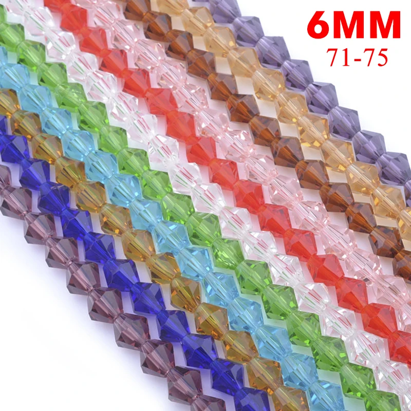 

FREE 6mm 50pcs AAA Bicone Austrian crystals loose beads ball supply AB color plating bracelet necklace Jewelry Making DIY H187