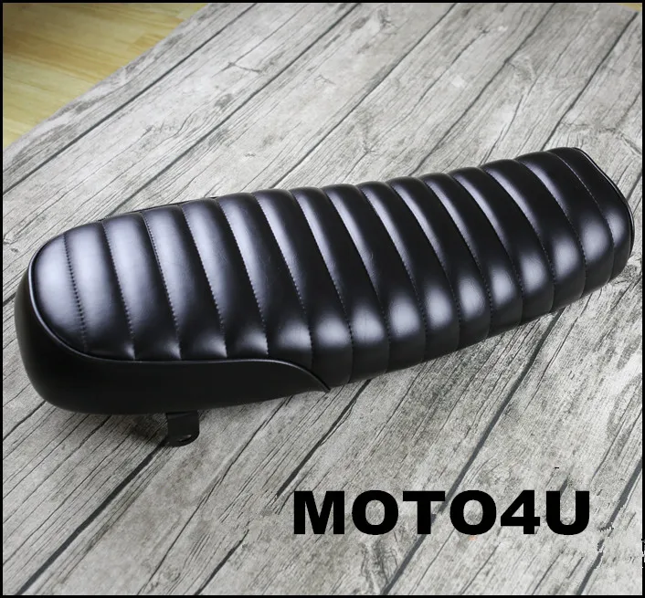 Винтажное седло MOTO4U Hump универсальное сиденье для кафе SuzuKi GS Yamah XJ Honda Black/Browen|racer