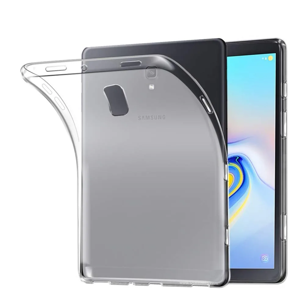 Чехол для Samsung Galaxy Tab A A2 10 5 2018 T590 T595 Прозрачная силиконовая задняя крышка из ТПУ