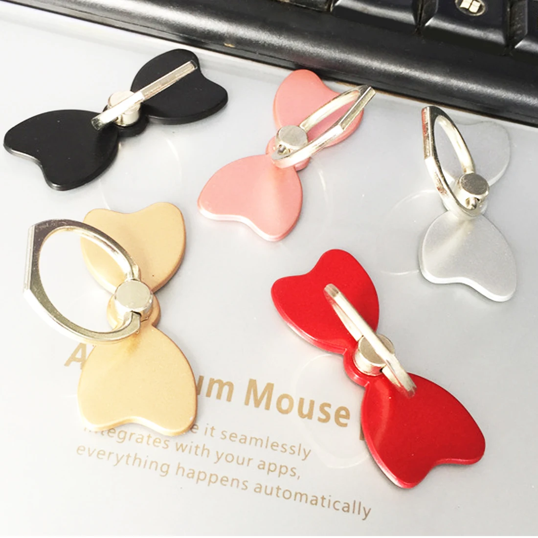Etmakit 360 Degree Bow tie Finger Ring Smartphone Stand Holder mobile phone holder stand For iPhone iPad huawei Samsung Xiaomi Etmakit 360 Degree Bow tie Finger Ring Smartphone Stand Holder mobile phone holder stand For iPhone iPad huawei Samsung Xiaomi