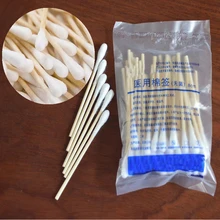 45 шт одноразовые ватные палочки медицинский инструмент для макияжа ухо чистый ватный тампон медицинские аксессуары