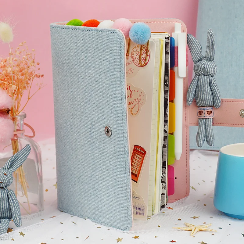 2021 A5 A6 Kawaii Милая ткань блокнот школьные офисные канцелярские принадлежности