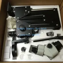 Супер прозрачный портативный драгоценный микроскоп 7X-45X Стерео Зум камень установка микроскоп регулируемый светодиодный кольцевой свет бесплатно