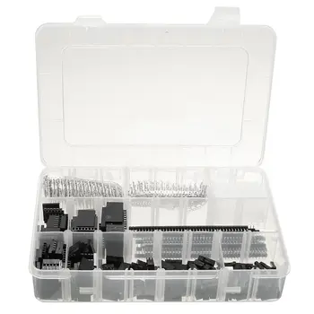 

1450Pcs 2.54 mm Wire Housing Connector Kit Crimp PCB Pin Headers Set For Dupont