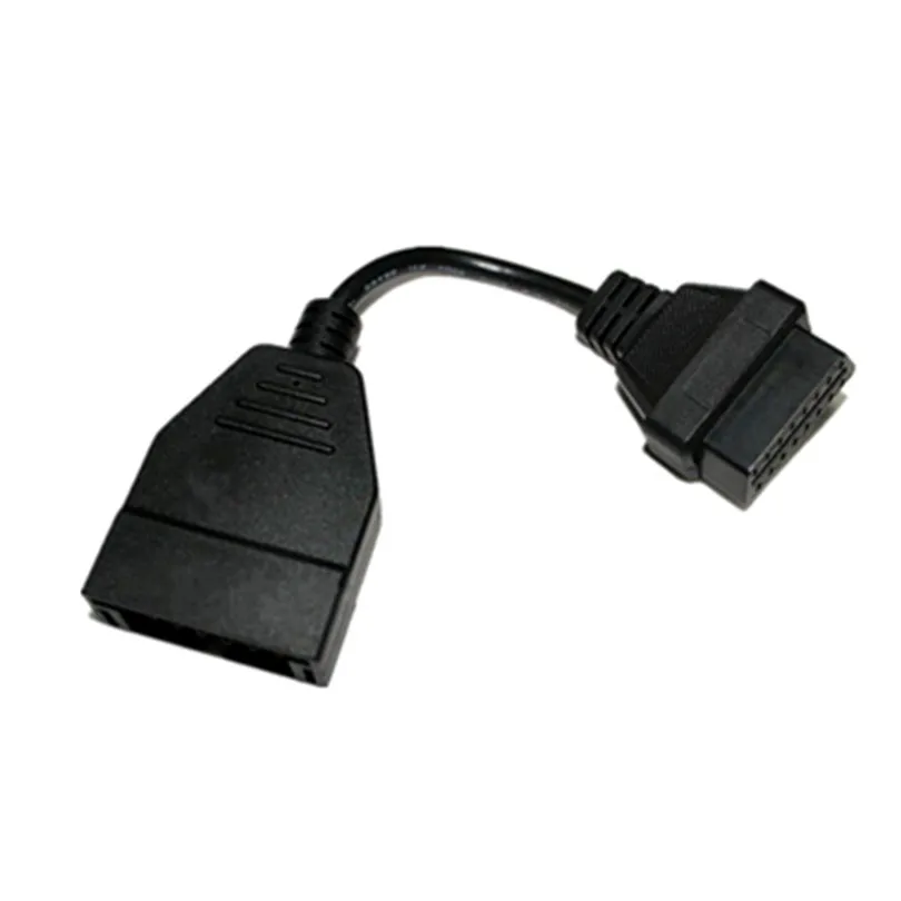 Новейший OBDII OBD2 12 контактный разъем адаптер для G M 12pin до 16pin Авто Диагностический