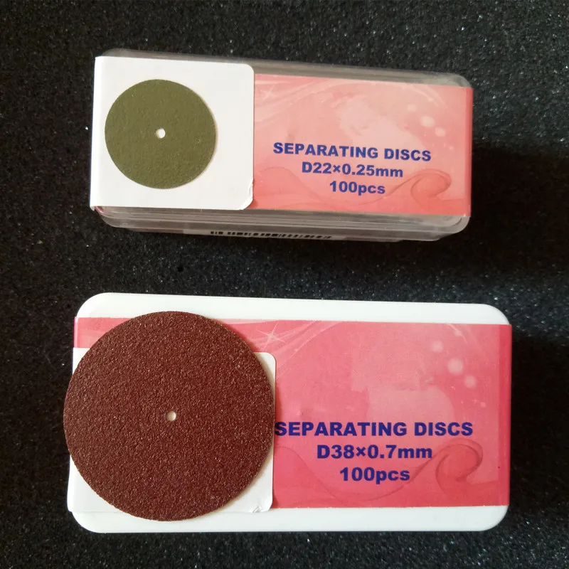 

Dental Lab Products,Separating discs 100 pcs/box,38*0.7mm,22*0.25mm