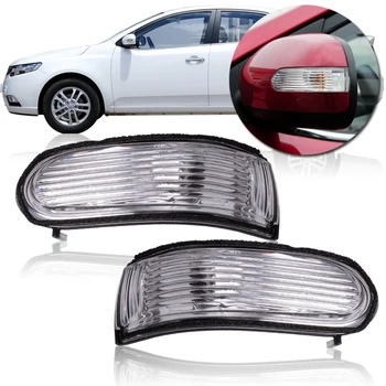

CAPQX 1Pair For KIA FORTE Cerato 2009 2010 2011 2012 side Rearview Mirror Turn light Signal indicator lamp OEM#87624-1M000