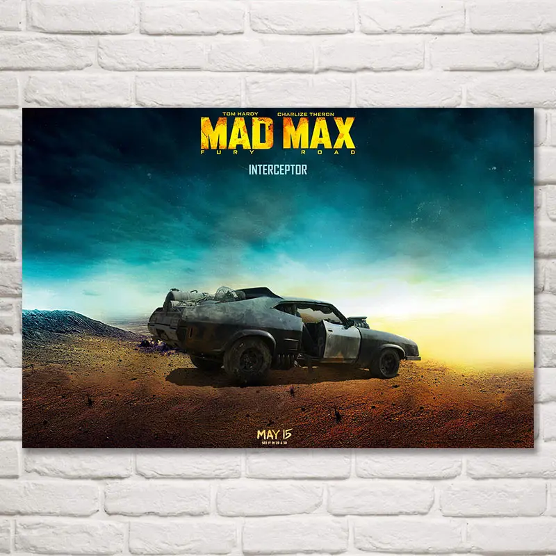 Foocome Mad Max Fury Road постеры и принты из шелковой ткани настенная живопись декор для