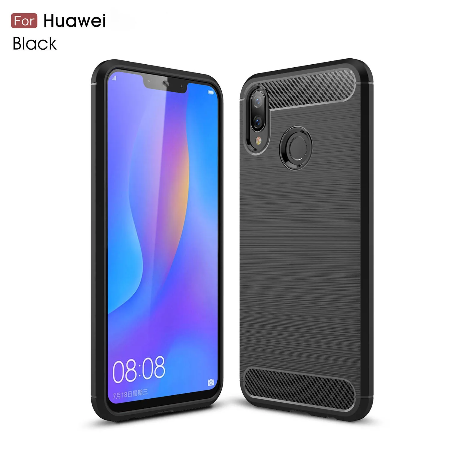 

Carbon Fiber Case For Huawei Honor 10 9 8 Lite 8X 9i 7X 6X 5X 6A V10 V9 9i V8 7A Nova 2i 2S 3 Shockproof TPU Back Cover Case