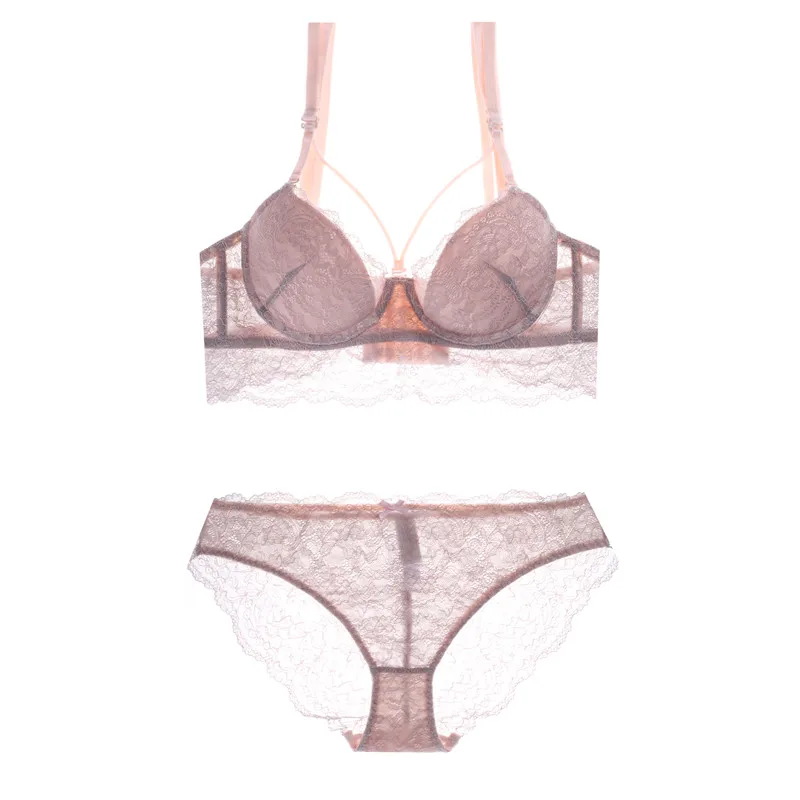 Koop TERMEZY Merk 2019 Sexy Bh Set Push Up Ondergoed Vrouwen 3 4 Cup lingerie set verstelbare riem brassier bralette set Vs beha