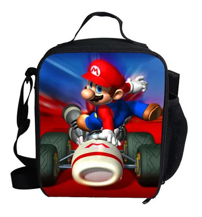 Модные сумки с героями мультфильмов, Супер Марио, сумка для ланча для детей, Термосумка для пищи для детей, школьная сумка для девочек и мальчиков