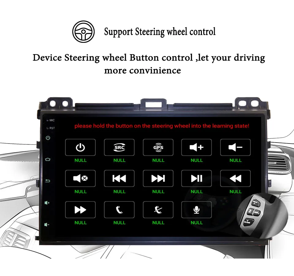 Excellent Android 9.1 Car DVD Player for Toyota Prado 120 Land Cruiser 2004-2009 2din Car Radio GPS Navigation Multimedia Head Unit Player 1 Excellent Android 9.1 Car DVD Player for Toyota Prado 120 Land Cruiser 2004-2009 2din Car Radio GPS Navigation Multimedia Head Unit Player 1