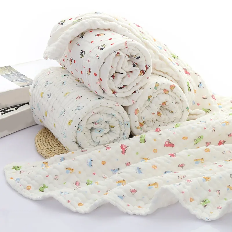 Newborn Baby Kids Soft Cotton Bath Towel Infant Sleeping Wrap Blanket Baby Stuff for Girls Boys 110x115cm