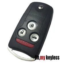 5 шт./партия, 3+ 1 кнопка, складной чехол для дистанционного ключа для honda acura TL mdx, Odyssey CRV ACCORD CIVIC entring, брелок для ключей