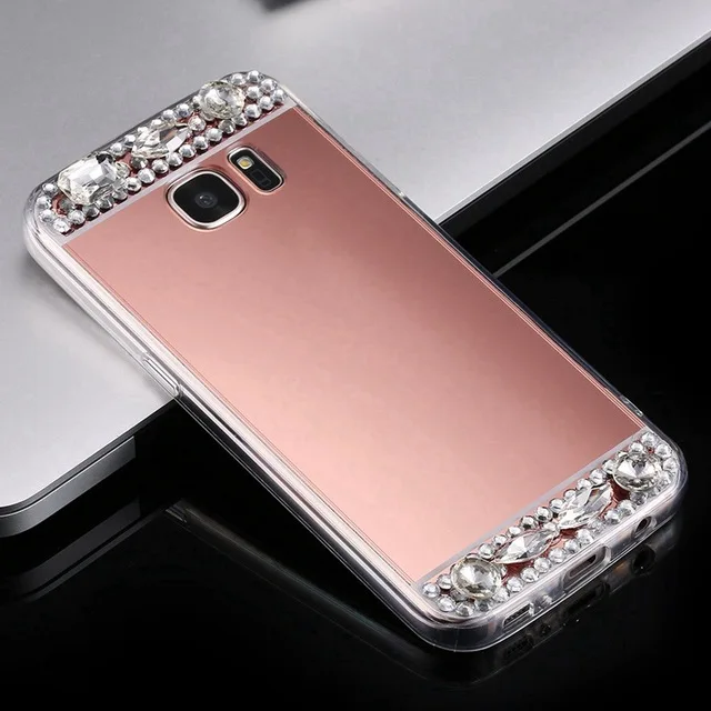 Зеркальный блестящий Алмазный чехол для Samsung Galaxy A3 A5 A7 J4 J6 2018 J5 J7 2015 2016 2017 Note 8 S8 S9 PLUS