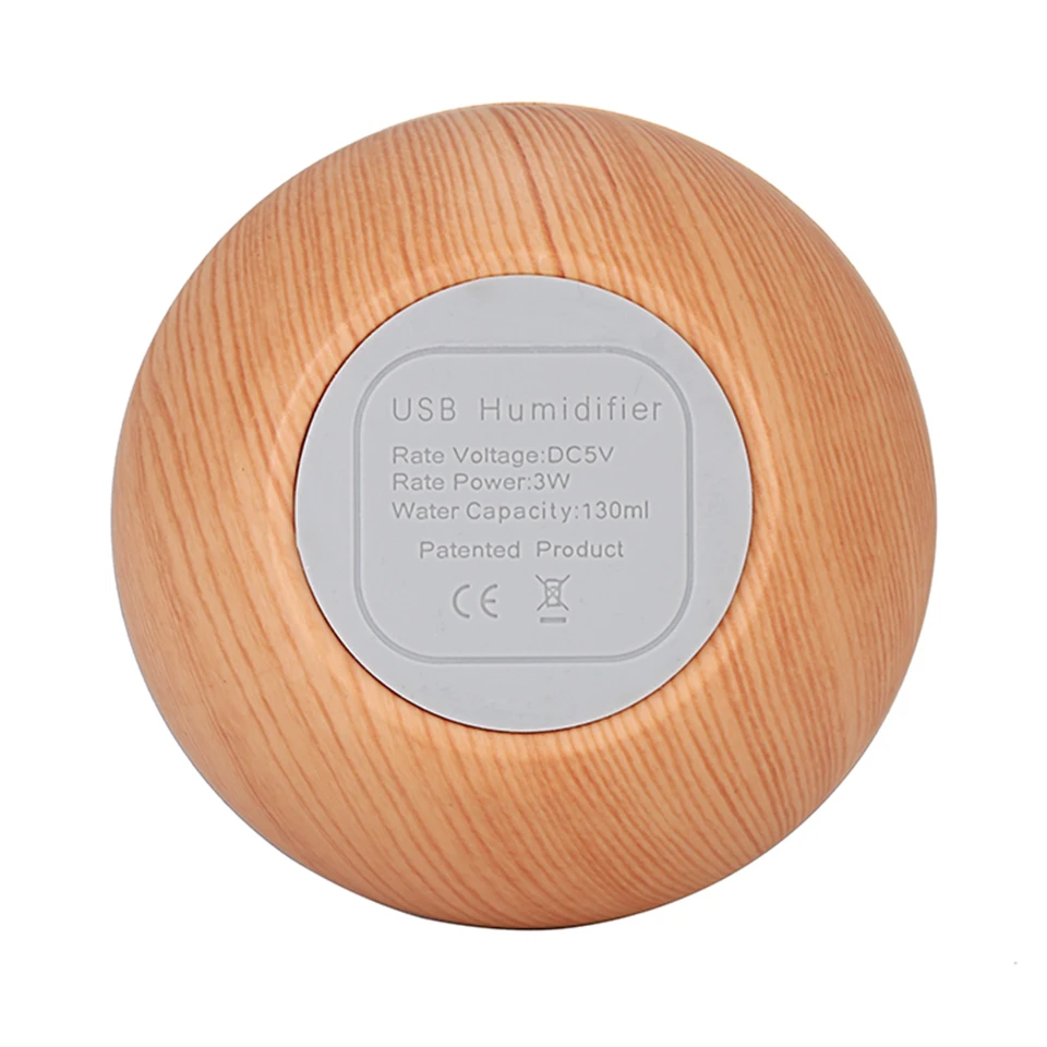USB 130ML 7LED Air Humidifier Ultrasonic Aroma Essential Oil Cool Mist Diffuser (16)