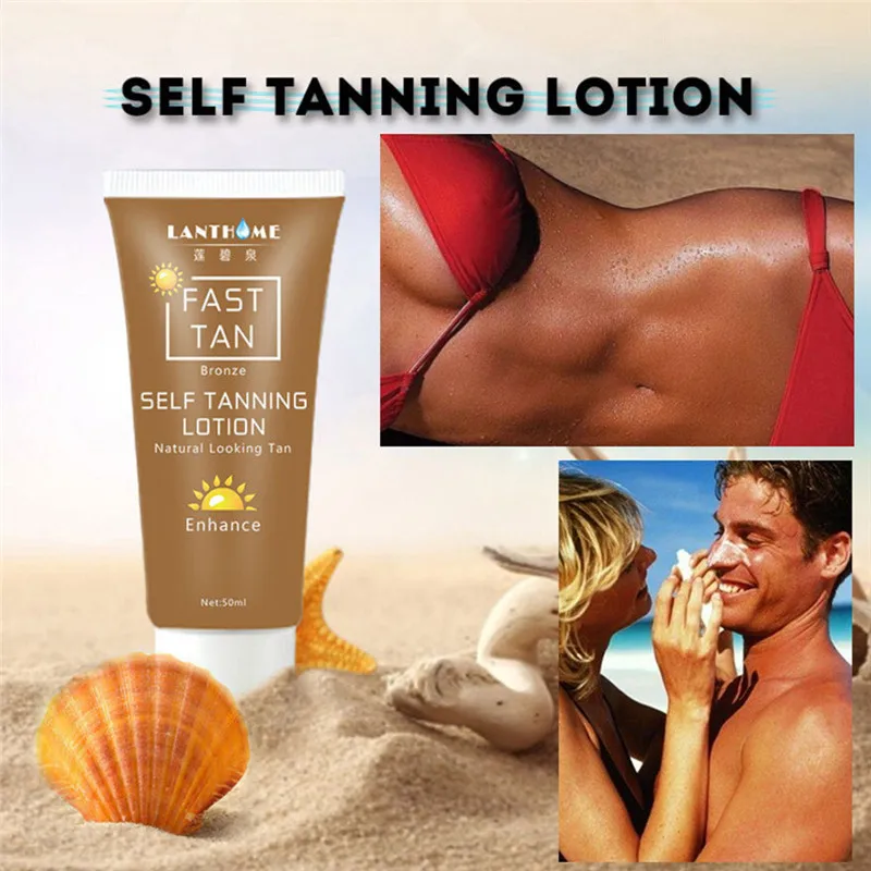 

SELF TANNING LOTION Body Bronze Sunscreen Self hand Sun Tan Tanning Enhance Lotion 50ML Natural Looking Tan Enhancer Bronzer